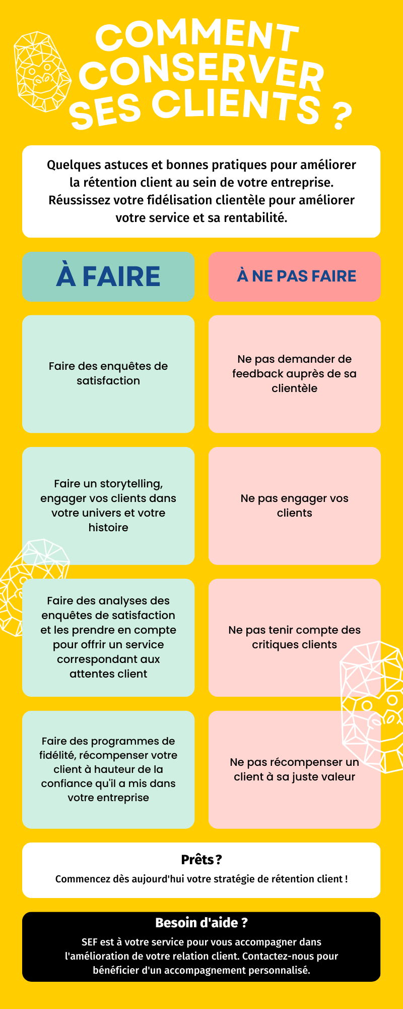 SEIF| infographie rétention client