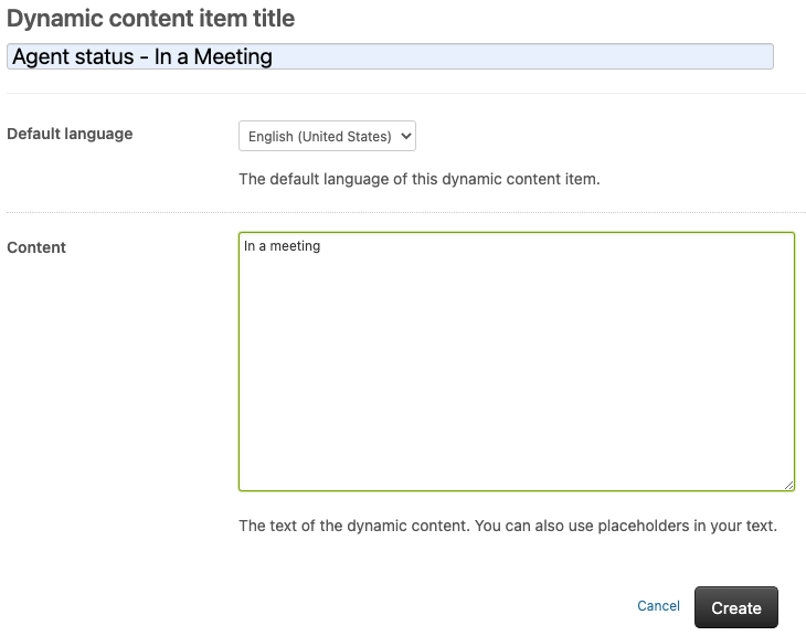 Zendesk contenu dynamique pour agents